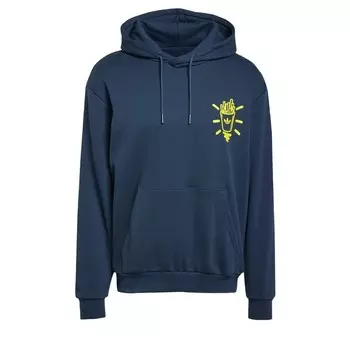 Толстовка с капюшоном ADIDAS ORIGINALS Sweatshirt Q12 Street Burger, темно-синий