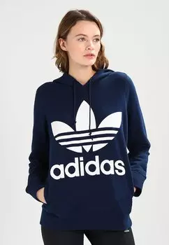 Толстовка с капюшоном adidas Originals, темно-синий