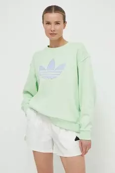Толстовка с капюшоном adidas Originals, зеленый