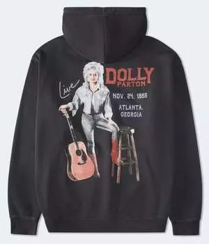 Толстовка с капюшоном Aeropostale Dolly Parton Live, черный
