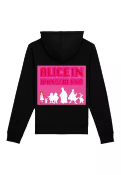 Толстовка с капюшоном ALICE IM WUNDERLAND HUT LOGO F4NT4STIC, черный