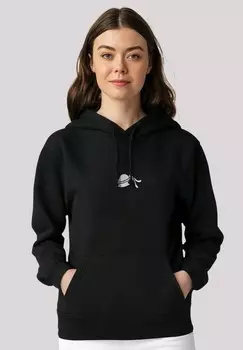 Толстовка с капюшоном ALICE IM WUNDERLAND LOGO F4NT4STIC, черный