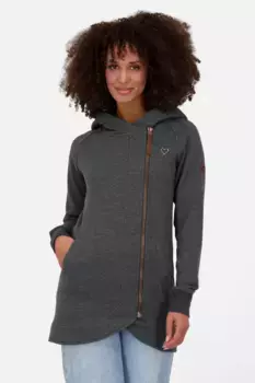 Толстовка с капюшоном Alife & Kickin "MaryAK C толстовка женская толстовка с капюшоном, толстовка", цвет Moonless Melange