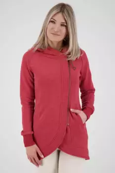 Толстовка с капюшоном Alife & Kickin "MaryAK Толстовка женская толстовка с капюшоном, толстовка", цвет Cranberry Melange