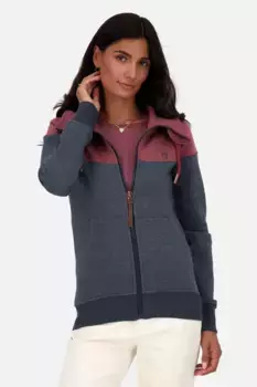 Толстовка с капюшоном Alife & Kickin "PalinaAK A Hooded Sweat Jacket Women", цвет морской волны