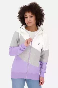Толстовка с капюшоном Alife & Kickin "SteffiAK A Hooded Sweatjacket Women", цвет Digital Lavender Melange