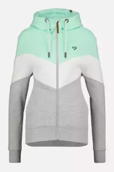 Толстовка с капюшоном Alife & Kickin "StellinaAK A Hooded Sweatjacket Women", цвет Cloudy Melange
