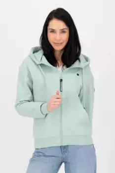 Толстовка с капюшоном Alife & Kickin "TwiggyAK A Hooded Sweat Jacket Women", мятный