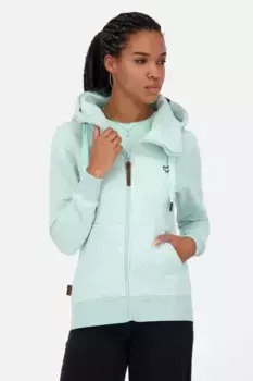 Толстовка с капюшоном Alife & Kickin "YasminAK A Hooded Sweat Jacket Women", цвет Ice Mint Melange