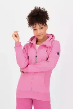 Толстовка с капюшоном Alife & Kickin "YasminAK A Hooded Sweat Jacket Women", розовый