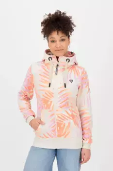 Толстовка с капюшоном Alife & Kickin "YasminAK B Hooded Sweat Jacket Women", цвет Chalk Melange