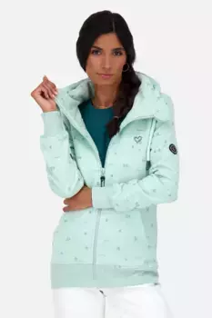 Толстовка с капюшоном Alife & Kickin "YasminAK B Hooded Sweat Jacket Women", цвет Ice Mint Melange