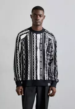 Толстовка с капюшоном ALL OVER Versace, черный