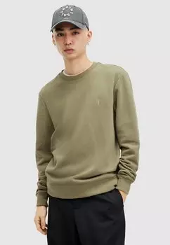 Толстовка с капюшоном AllSaints, зеленый