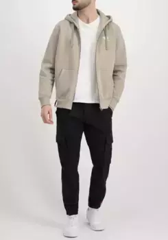 Толстовка с капюшоном Alpha Industries "Basic Zip Hoody SL", цвет Vintage Sand