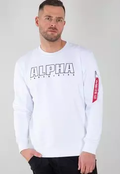Толстовка с капюшоном Alpha Industries, белый
