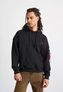 Толстовка с капюшоном Alpha Industries, черный