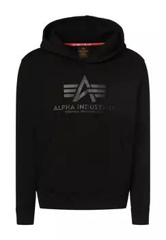 Толстовка с капюшоном Alpha Industries, черный