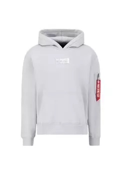 Толстовка с капюшоном ALPHA INDUSTRIES MEN HOODIES METAL PLATE HOODY Alpha Industries, серый