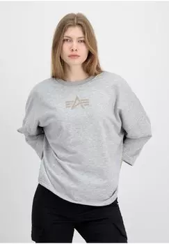 Толстовка с капюшоном Alpha Industries, серый