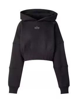 Толстовка с капюшоном ALPHA INDUSTRIES Sweatshirt, черный