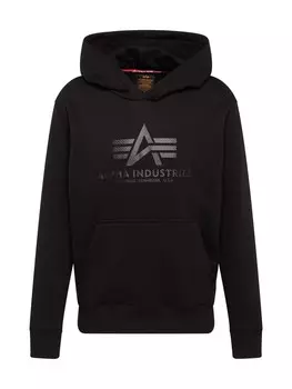 Толстовка с капюшоном ALPHA INDUSTRIES Sweatshirt, черный