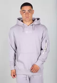 Толстовка с капюшоном Alpha Industries, светло-серый