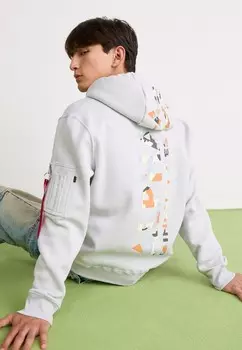 Толстовка с капюшоном Alpha Industries, светло-серый