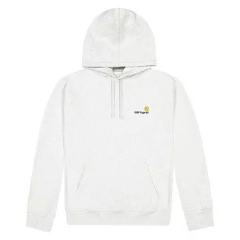 Толстовка с капюшоном American Script Carhartt WIP, цвет Ash Heather----