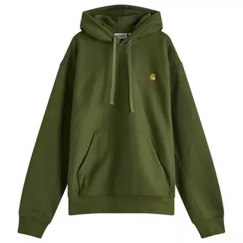 Толстовка с капюшоном American Script Carhartt Wip, цвет tarragon