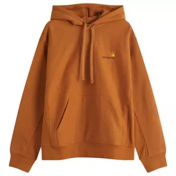 Толстовка с капюшоном American Script Carhartt Wip, цвет sienna