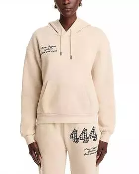 Толстовка с капюшоном Angel Number 444 с нашивкой кремового цвета Vintage Havana