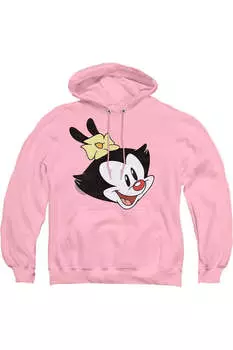 Толстовка с капюшоном Animaniacs Dot Head для взрослых Gildan, розовый