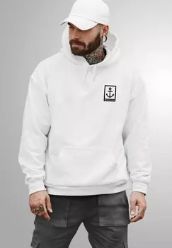 Толстовка с капюшоном ANKER LOGO MARITIM PRINT AUFDRUCK MOTIV FASHION STREETSTYLE Neverless, молочный