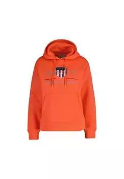 Толстовка с капюшоном - архивная толстовка с капюшоном и логотипом уни Gant, красный