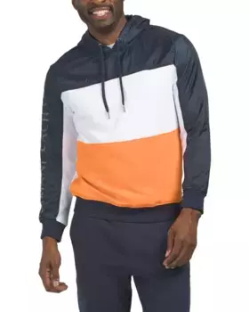 Толстовка с капюшоном Armani Exchange, черный ирис/белый/оранжевый
