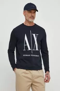 Толстовка с капюшоном Armani Exchange, темно-синий