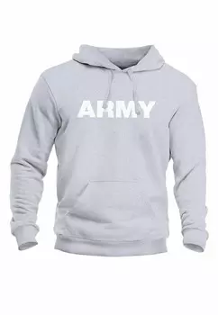 Толстовка с капюшоном ARMY AUFDRUCK PRINT Neverless, серый