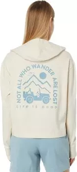 Толстовка с капюшоном ATV Wander Crusher-Flex Life is Good, цвет Putty White