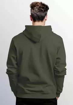 Толстовка с капюшоном AUFDRUCK POLYGON DESIGN BR BEAR TIERMOTIV OUTDOOR FASHION STREETSTYLE Neverless, оливковый