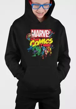 Толстовка с капюшоном AVENGERS CLASSIC ACE TEAM Marvel, черный
