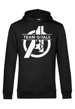 Толстовка с капюшоном AVENGERS: ENDGAME TEAM GOALS Marvel, черный