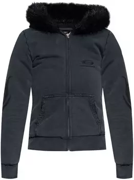 Толстовка с капюшоном Balenciaga с вышивкой, черный