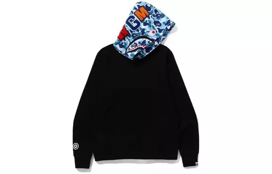 Толстовка с капюшоном BAPE ABC Camo Shark A Bathing Ape, серый