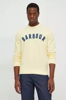 Толстовка с капюшоном Barbour, желтый