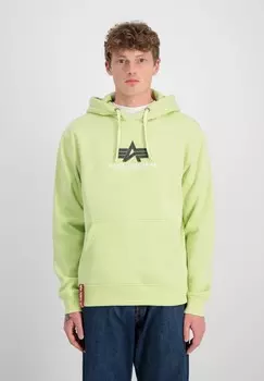 Толстовка с капюшоном BASIC Alpha Industries, светло-зеленый