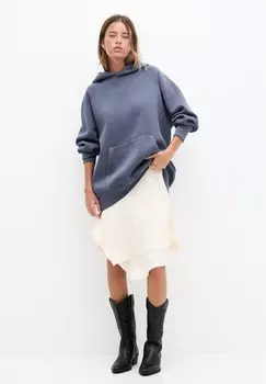 Толстовка с капюшоном BASIC PULL&BEAR, цвет Mottled Blue