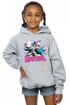 Толстовка с капюшоном «Бэтгерл Прыжок» DC Comics, серый