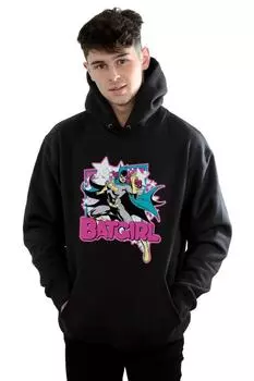 Толстовка с капюшоном «Бэтгерл Прыжок» DC Comics, черный