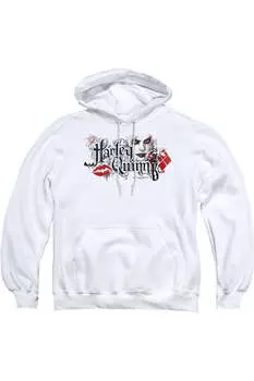 Толстовка с капюшоном Batman Arkham Knight Lips для взрослых Gildan, белый